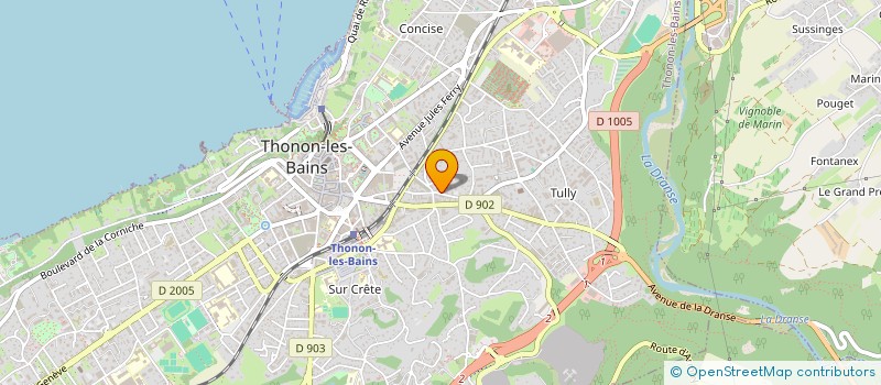 localisation de l'entreprise MONSIEUR ERIC PERVE à THONON-LES-BAINS