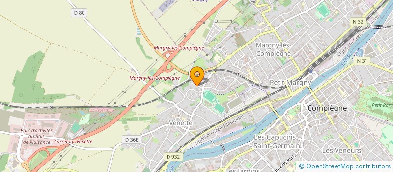 localisation de l'entreprise MONSIEUR ERIC PERVILLE  VENETTE