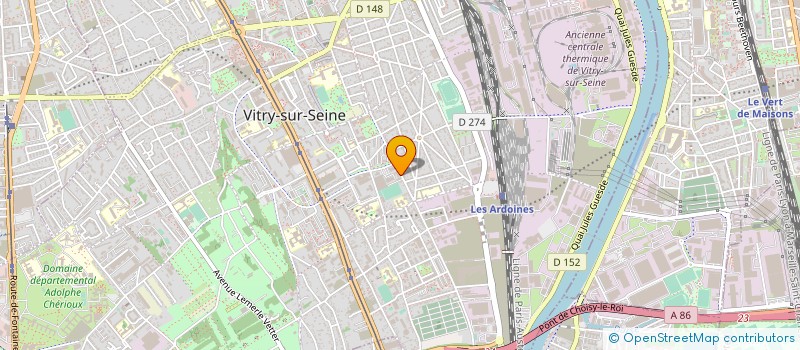 localisation de l'entreprise MONSIEUR ERIC PETIT à VITRY-SUR-SEINE