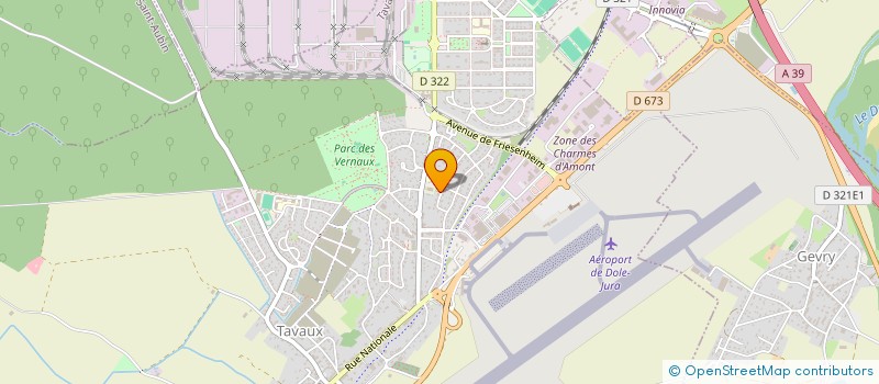 localisation de l'entreprise MONSIEUR ERIC PETITJEAN  TAVAUX