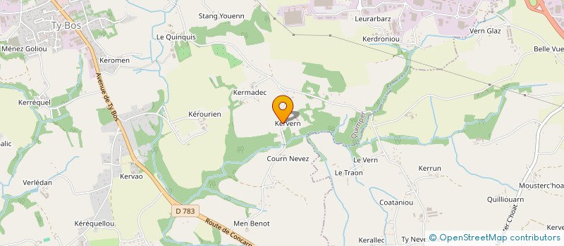 localisation de l'entreprise MONSIEUR ERIC PETRO  QUIMPER