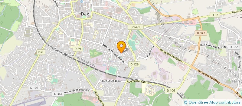 localisation de l'entreprise MONSIEUR ERIC PETRY  AUBIET