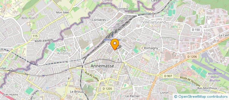 localisation de l'entreprise MONSIEUR ERIC PEU  ANNEMASSE