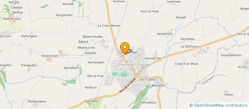 localisation de l'entreprise MONSIEUR ERIC PEUZIAT  PLONEVEZ-PORZAY