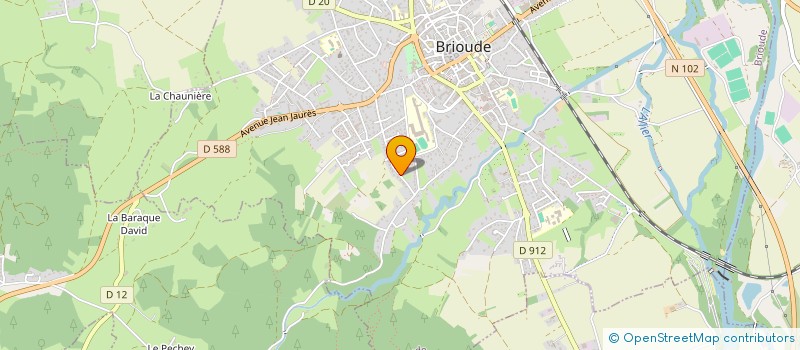 localisation de l'entreprise MONSIEUR ERIC PEYRAILLER  BRIOUDE