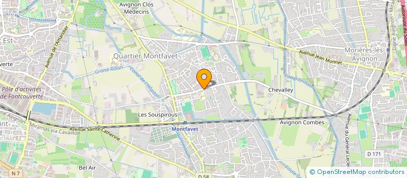 localisation de l'entreprise MONSIEUR ERIC PEYTIE  AVIGNON