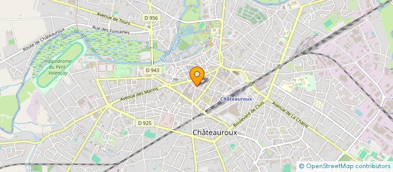 localisation de l'entreprise MONSIEUR ERIC PEZ à CHATEAUROUX
