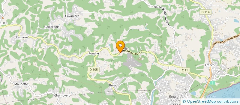 localisation de l'entreprise MONSIEUR ERIC PEZERON  SAINTE-ANNE