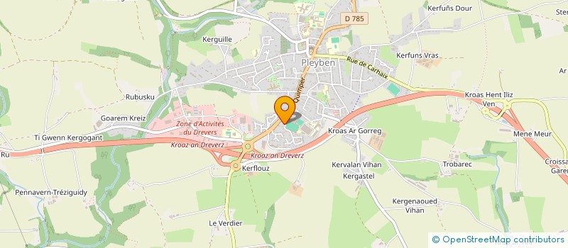 localisation de l'entreprise MONSIEUR ERIC PFISTER  PLEYBEN