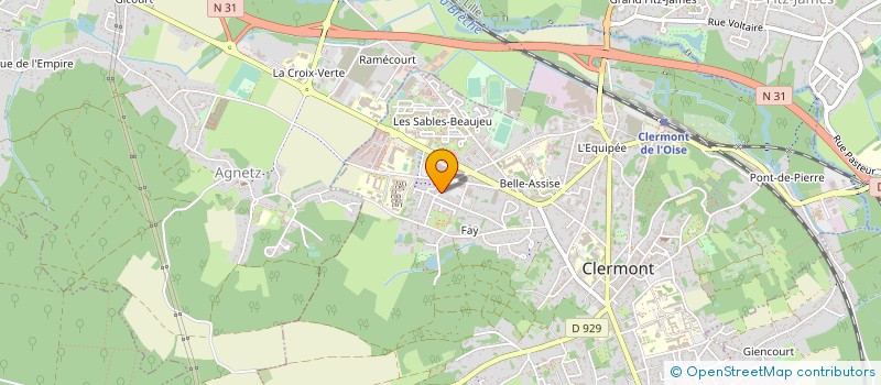 localisation de l'entreprise MONSIEUR ERIC PHILIPPE à CLERMONT