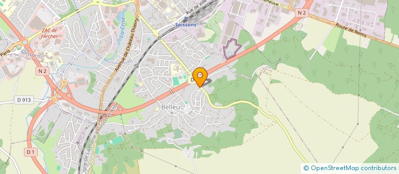 localisation de l'entreprise MONSIEUR ERIC PHILIPPE  BELLEU