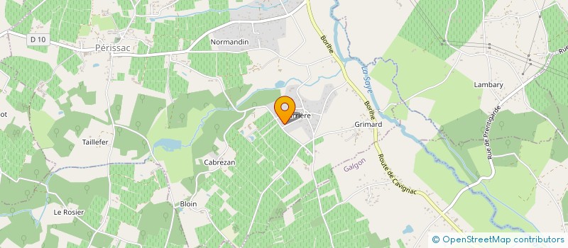 localisation de l'entreprise MONSIEUR ERIC PHILIPPE BENETEAU  PERISSAC