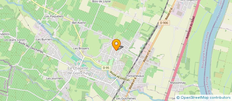 localisation de l'entreprise MONSIEUR ERIC PHILIPPON  LA CHAPELLE-DE-GUINCHAY