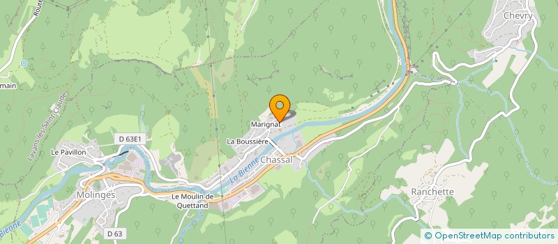 localisation de l'entreprise MONSIEUR ERIC PIASSALE  CHASSAL-MOLINGES