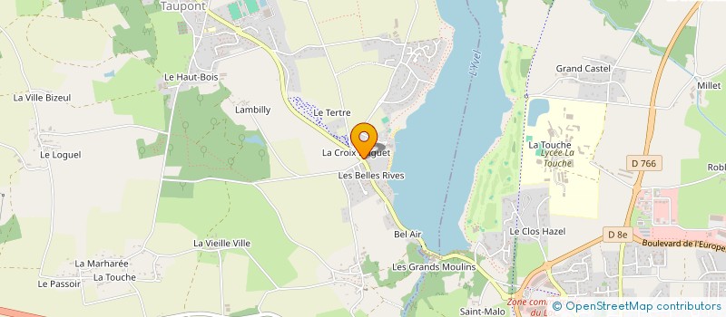 localisation de l'entreprise MONSIEUR ERIC PICARD  TAUPONT