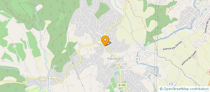 localisation de l'entreprise MONSIEUR ERIC PIEDNOEL  PIERREVERT