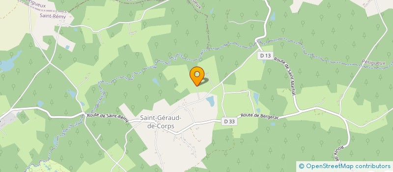 localisation de l'entreprise MONSIEUR ERIC PIEL  SAINT-GERAUD-DE-CORPS