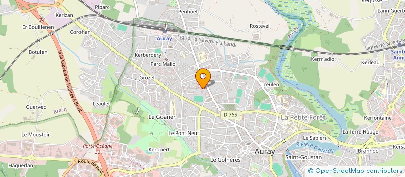 localisation de l'entreprise MONSIEUR ERIC PIERRE à AURAY