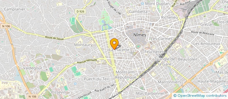 localisation de l'entreprise MONSIEUR ERIC PIERRE ANTOINE METZGER  NIMES