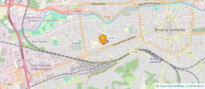 localisation de l'entreprise MONSIEUR ERIC PILLET  BRIVE-LA-GAILLARDE