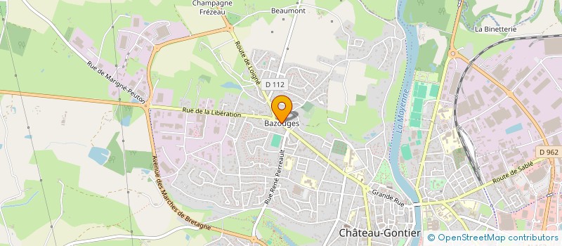 localisation de l'entreprise MONSIEUR ERIC PINEAU à CHATEAU-GONTIER-SUR-MAYENNE