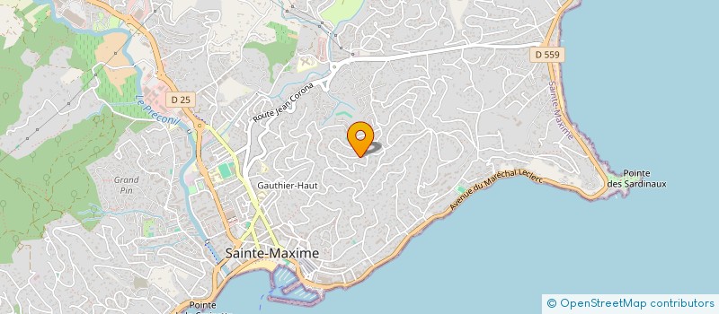 localisation de l'entreprise MONSIEUR ERIC PINEL à SAINTE-MAXIME