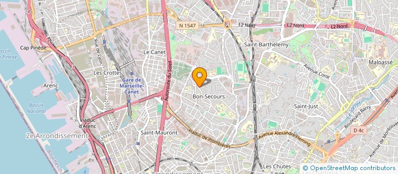 localisation de l'entreprise MONSIEUR ERIC PINNA à MARSEILLE