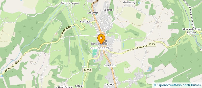 localisation de l'entreprise MONSIEUR ERIC PINSON  BEAUMONTOIS EN PERIGORD