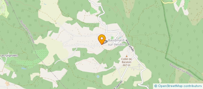 localisation de l'entreprise MONSIEUR ERIC PINTO à BAUDINARD-SUR-VERDON