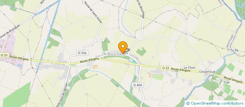 localisation de l'entreprise MONSIEUR ERIC PIOLAT  LE BOUCHAGE