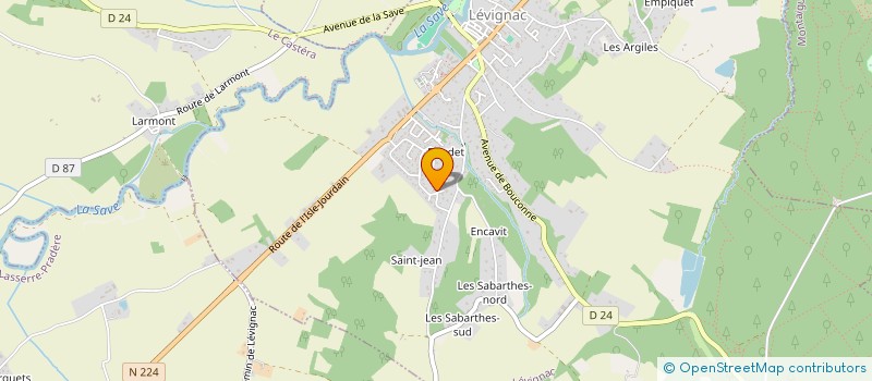 localisation de l'entreprise MONSIEUR ERIC PLA à LEVIGNAC