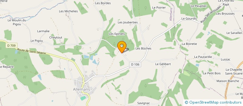 localisation de l'entreprise MONSIEUR ERIC PLACET  ALLEMANS