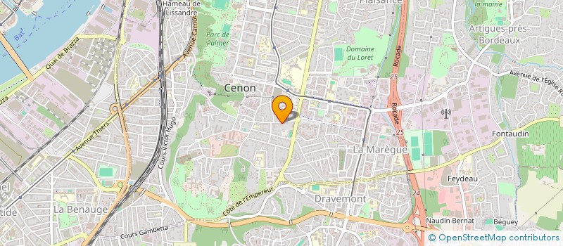 localisation de l'entreprise MONSIEUR ERIC PLAMONDON  CENON