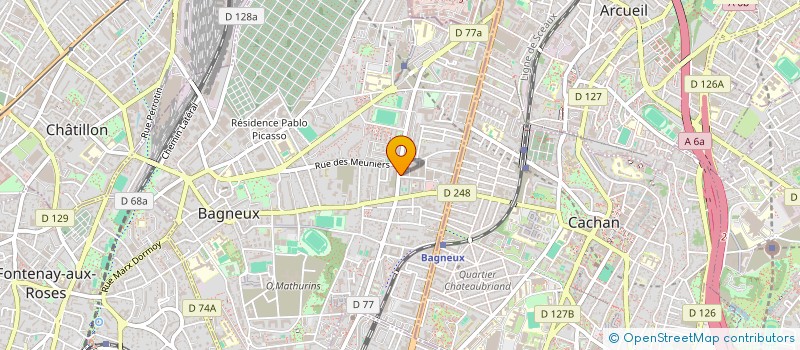 localisation de l'entreprise MONSIEUR ERIC PLOMBIER PAS CHER à BAGNEUX