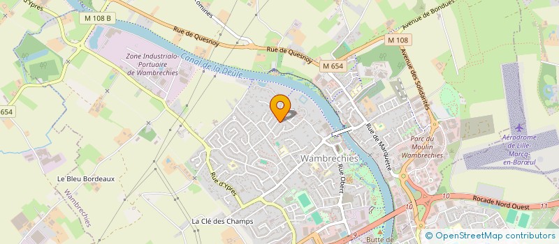 localisation de l'entreprise MONSIEUR ERIC POCACHARD  WAMBRECHIES