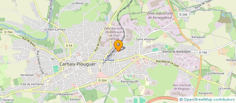 localisation de l'entreprise MONSIEUR ERIC PODHORECKI  CARHAIX-PLOUGUER