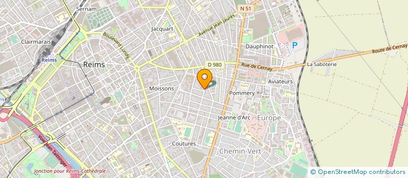 localisation de l'entreprise MONSIEUR ERIC POITTEVIN  REIMS