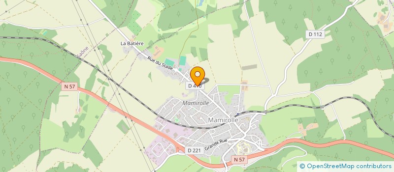 localisation de l'entreprise MONSIEUR ERIC POMMEY  MAMIROLLE