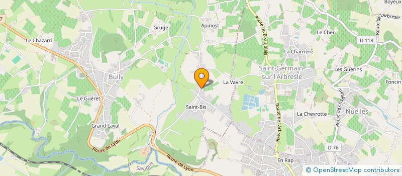 localisation de l'entreprise MONSIEUR ERIC PONCET  BULLY