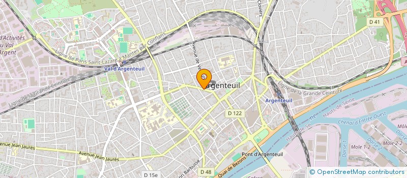 localisation de l'entreprise MONSIEUR ERIC PONCHART  ARGENTEUIL