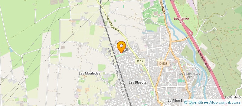 localisation de l'entreprise MONSIEUR ERIC PONS  SALON-DE-PROVENCE