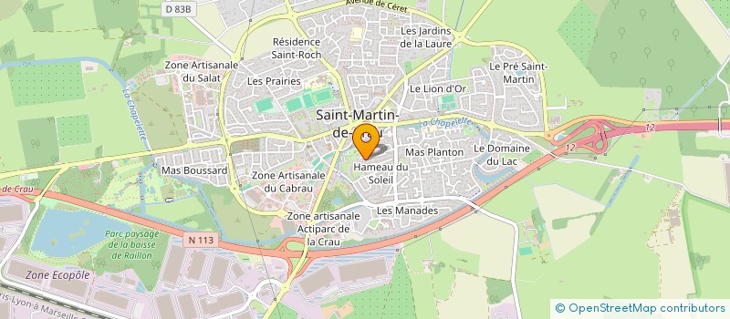 localisation de l'entreprise MONSIEUR ERIC PORTES à SAINT-MARTIN-DE-CRAU