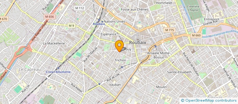 localisation de l'entreprise MONSIEUR ERIC POTIER  ROUBAIX