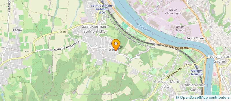 localisation de l'entreprise MONSIEUR ERIC POTTIER  SAINT-GERMAIN-AU-MONT-D'OR