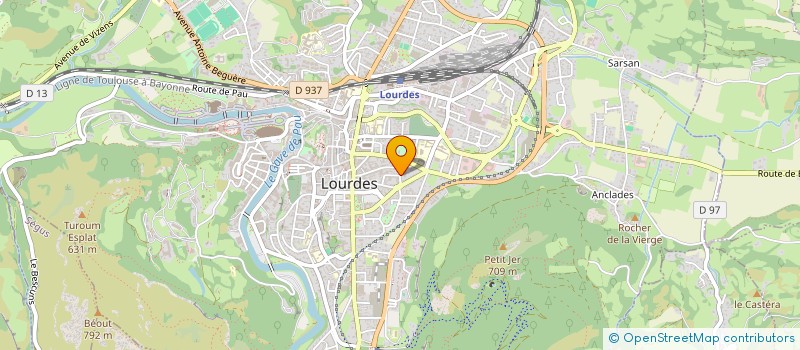 localisation de l'entreprise MONSIEUR ERIC POUDOU  LOURDES