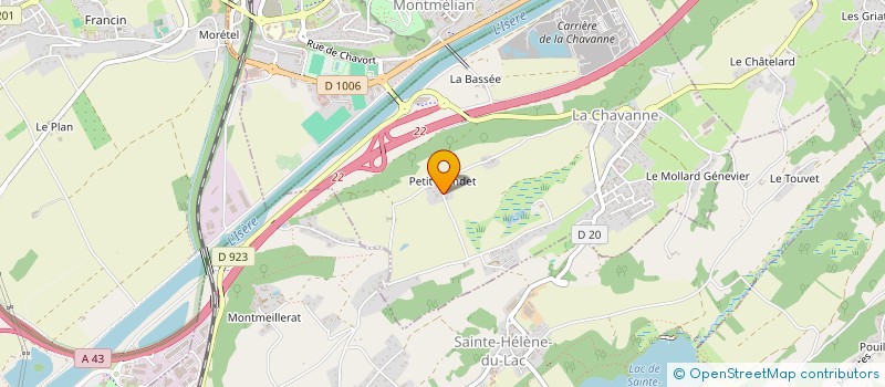 localisation de l'entreprise MONSIEUR ERIC POUGET  PORTE-DE-SAVOIE