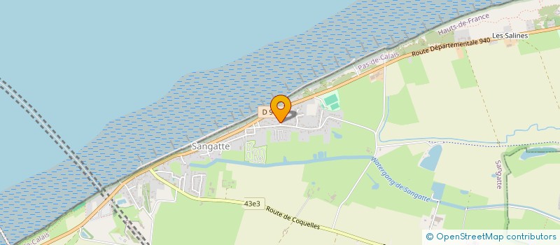 localisation de l'entreprise MONSIEUR ERIC POUMAER  SANGATTE