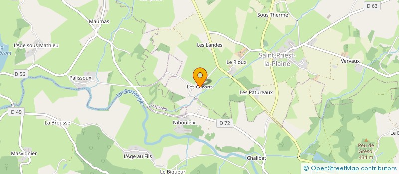 localisation de l'entreprise MONSIEUR ERIC POUPARD à SAINT-PRIEST-LA-PLAINE
