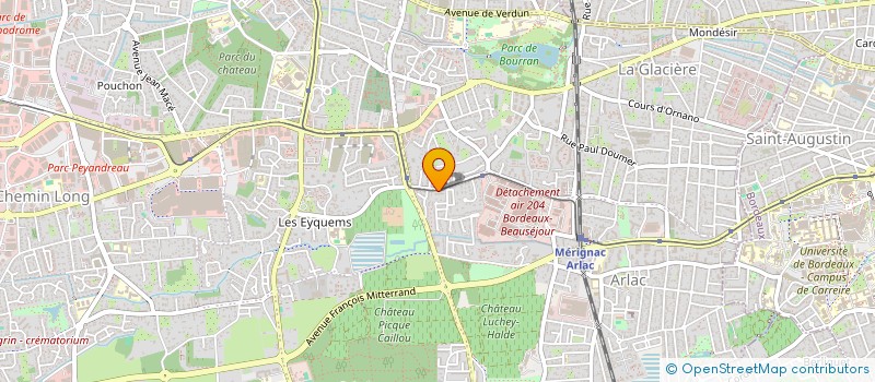 localisation de l'entreprise MONSIEUR ERIC POUPEAU  MERIGNAC