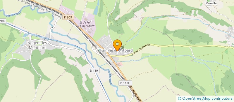 localisation de l'entreprise MONSIEUR ERIC POUPEE à FAIN-LES-MONTBARD